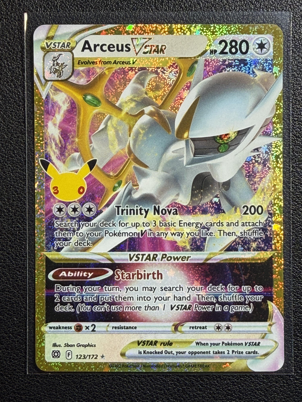 ME: 30th Celebration Classic Collection #123/172 Arceus VSTAR