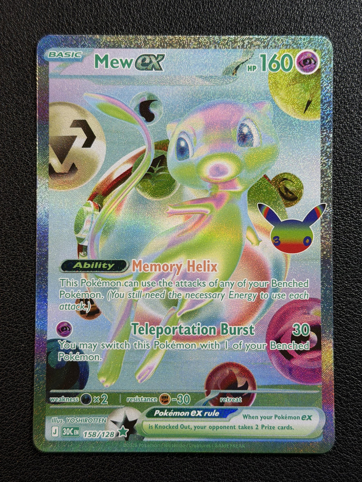 Pokemon ME: 30th Celebration #158/128 Mew ex NM/MT