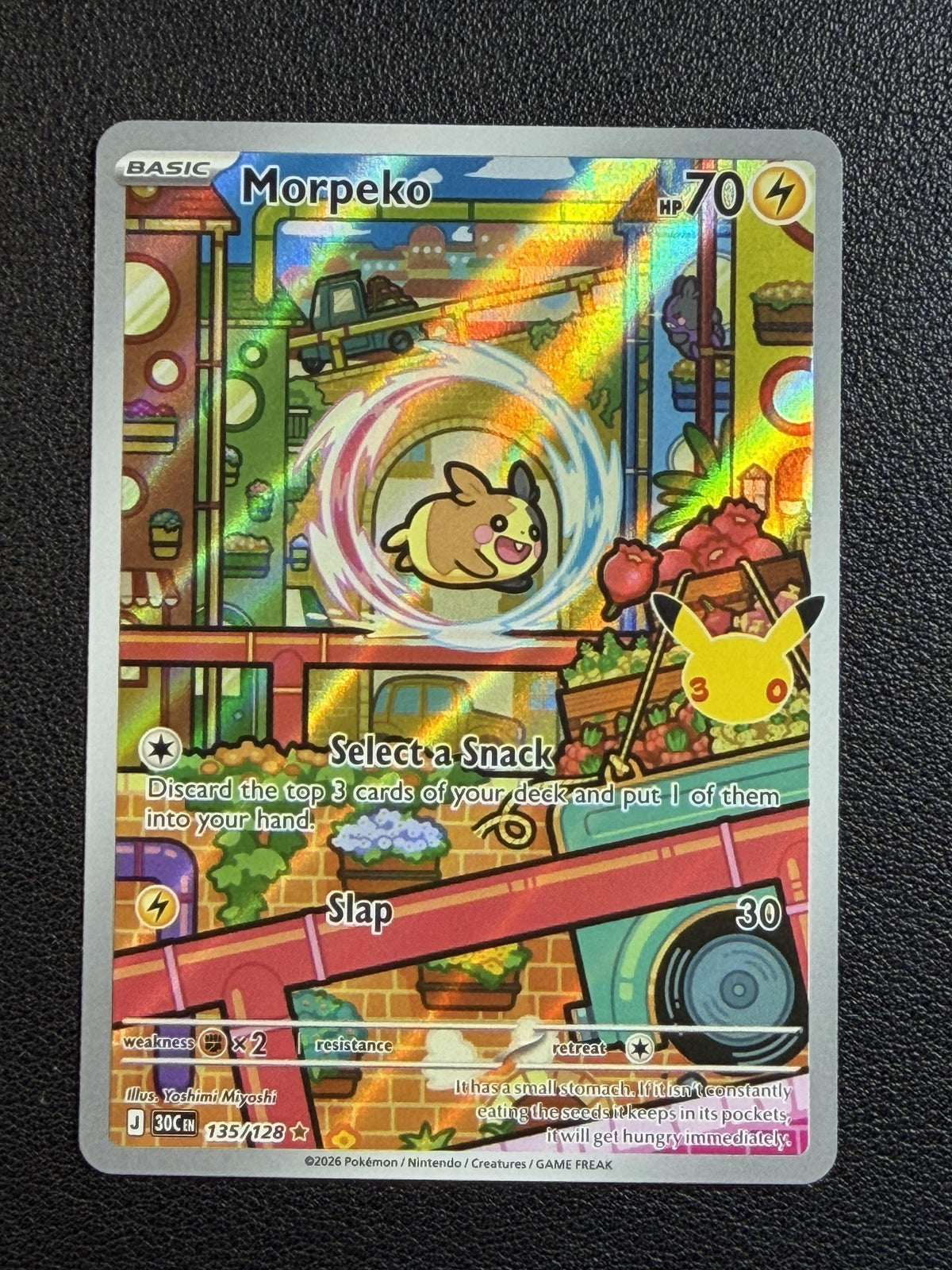 Pokemon ME: 30th Celebration #135/128 Morpeko NM/MT