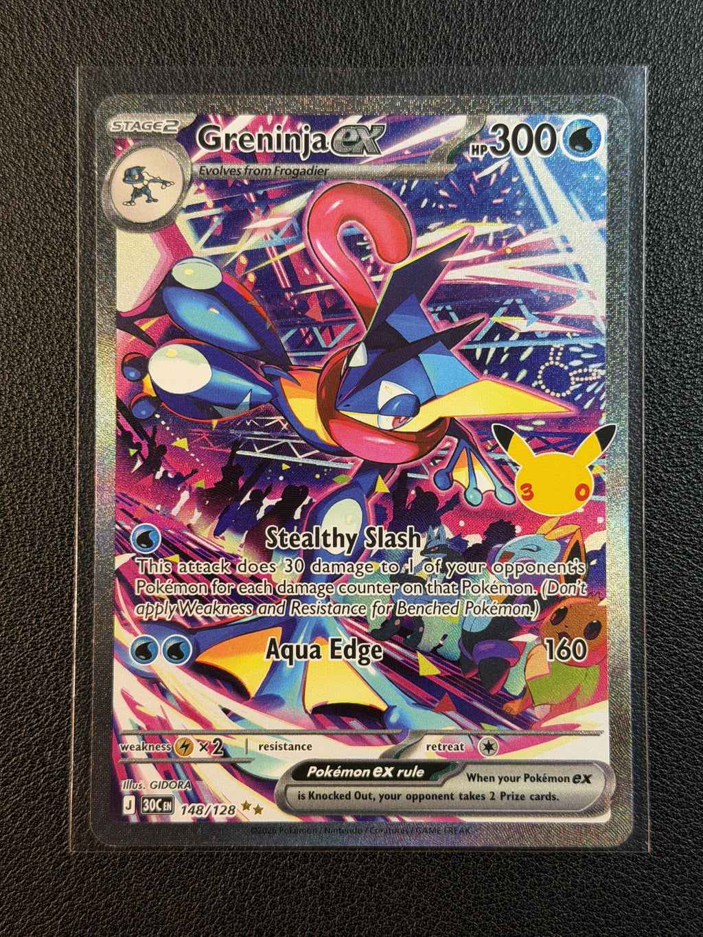 Pokemon ME: 30th Celebration #148/128 Greninja ex NM/MT