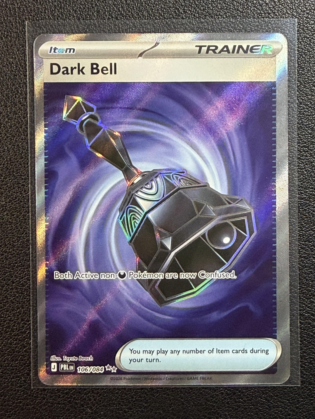 Pokemon ME05: Pitch Black #106/084 Dark Bell NM/MT
