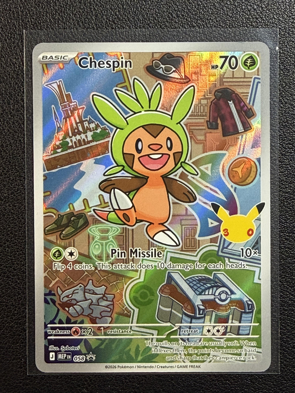 Pokemon ME: Mega Evolution Promo #058 Chespin NM/MT