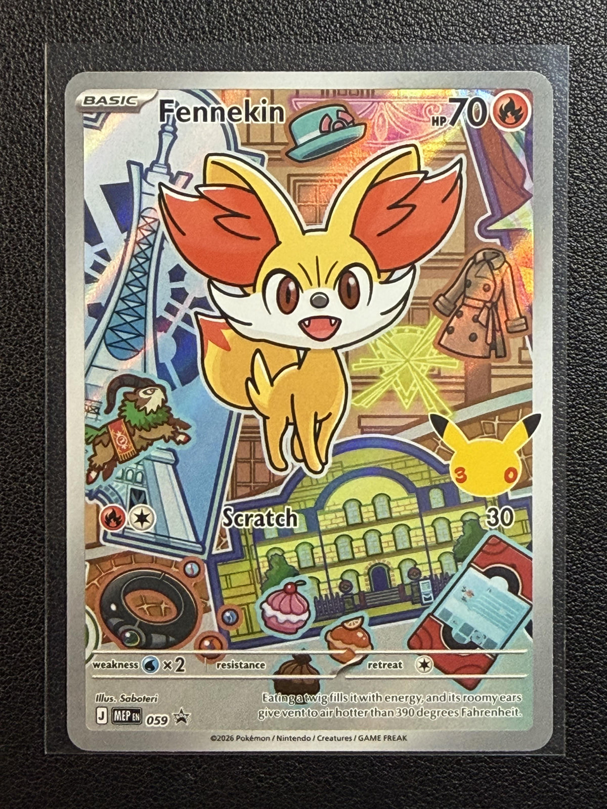 Pokemon ME: Mega Evolution Promo #059 Fennekin NM/MT