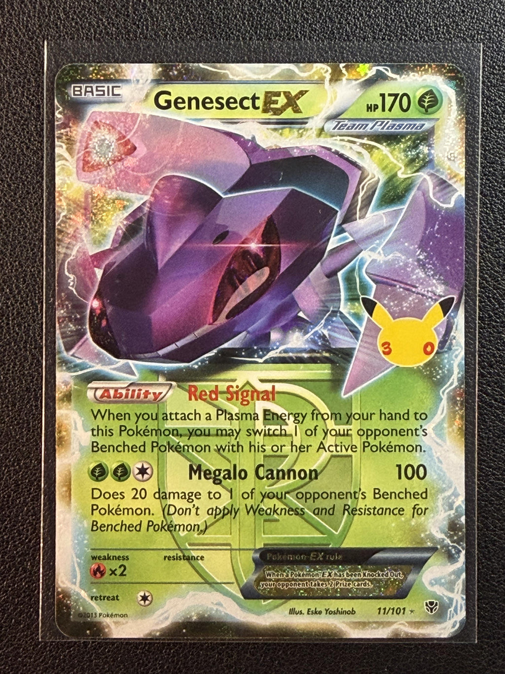 ME: 30th Celebration Classic Collection #11/101 Genesect EX (Team Plasma)