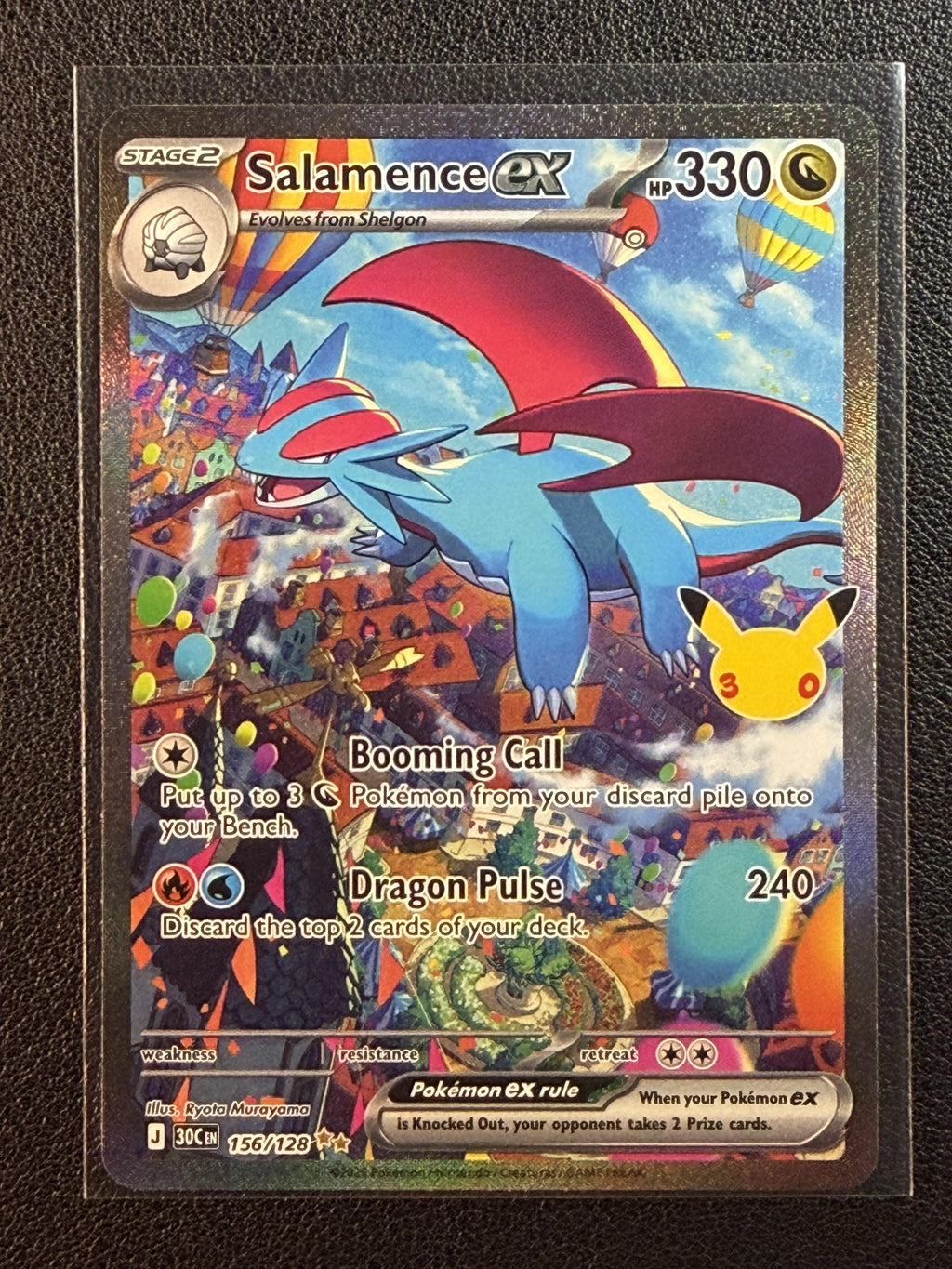 Pokemon ME: 30th Celebration #156/128 Salamence ex NM/MT