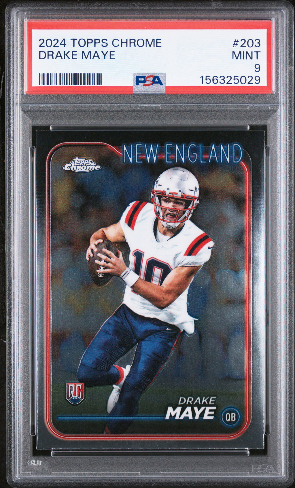 2024 Topps Chrome #203 Drake Maye ROOKIE PSA 9 MINT