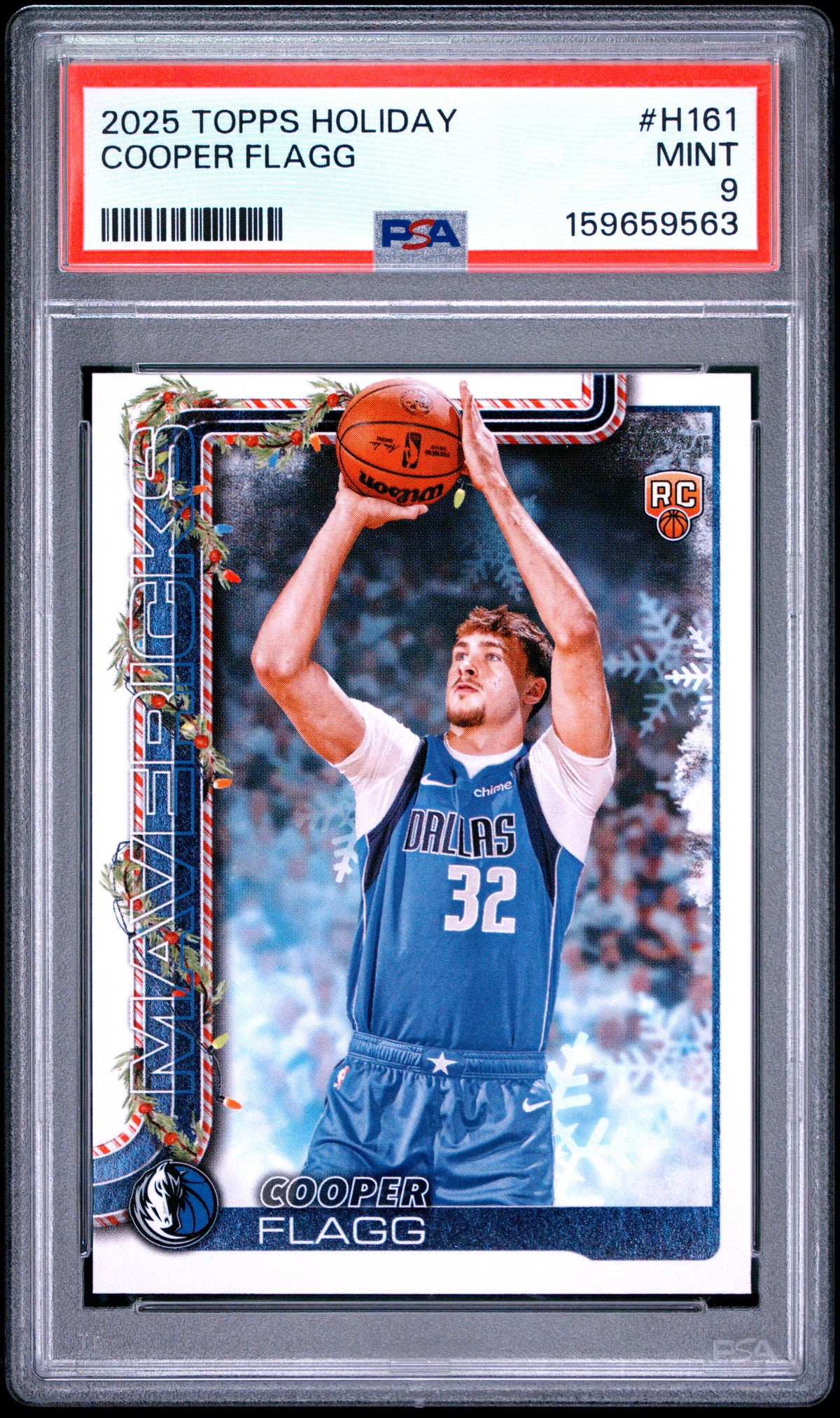 2025 Topps Holiday #H161 Cooper Flagg ROOKIE PSA 9 MINT