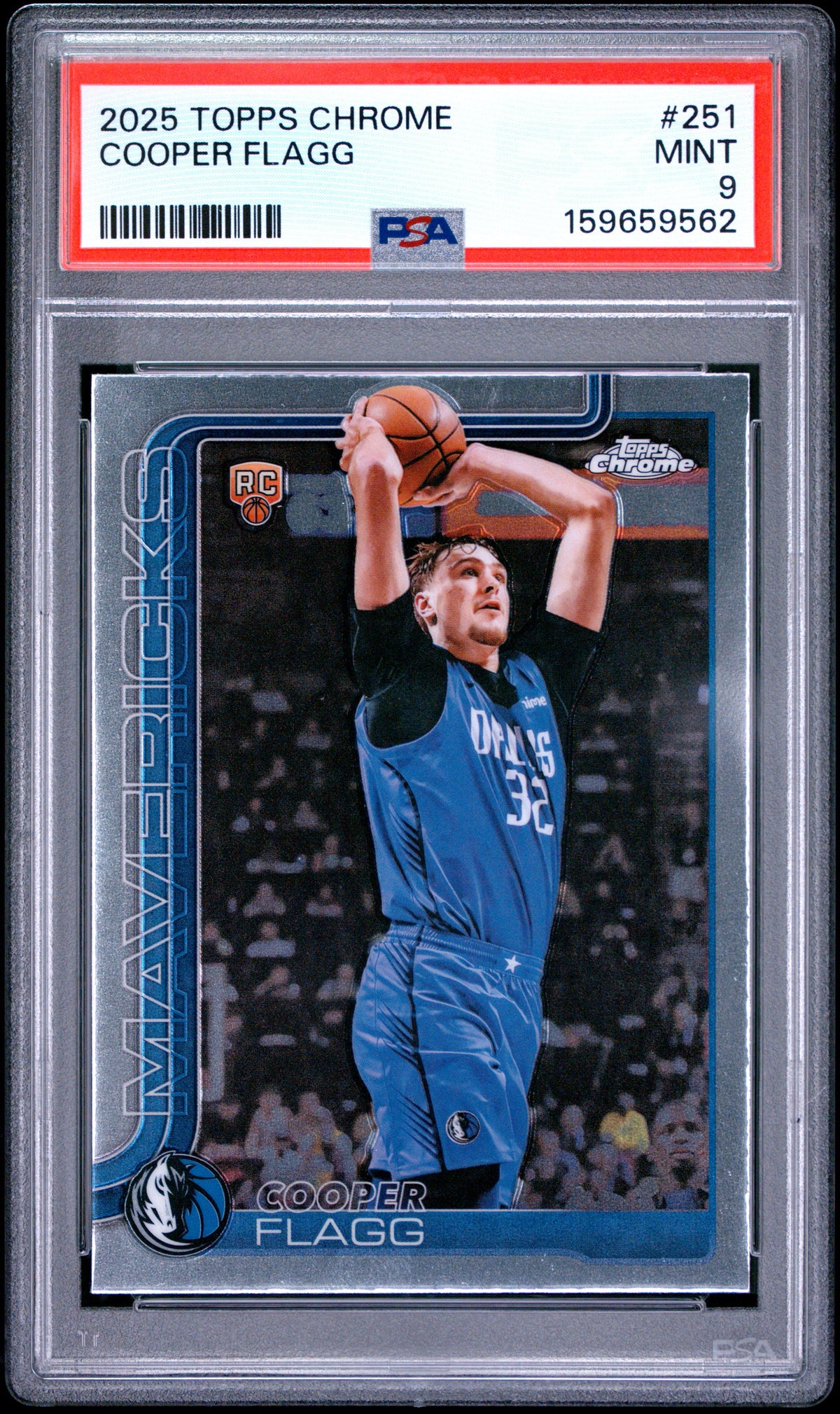 2025 Topps Chrome #251 Cooper Flagg ROOKIE PSA 9 MINT