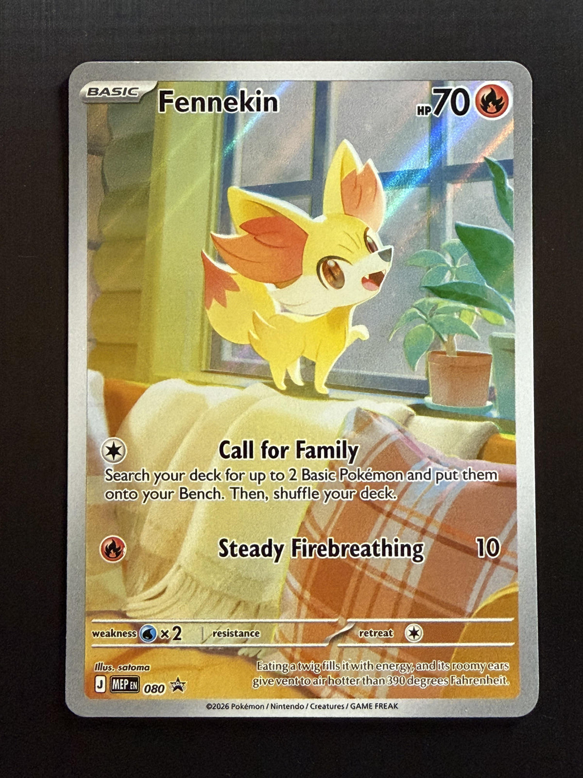 Pokemon ME: Mega Evolution Promo #080 Fennekin NM/MT
