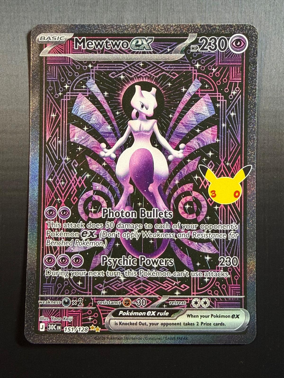 Pokemon ME: 30th Celebration #151/128 Mewtwo ex NM/MT