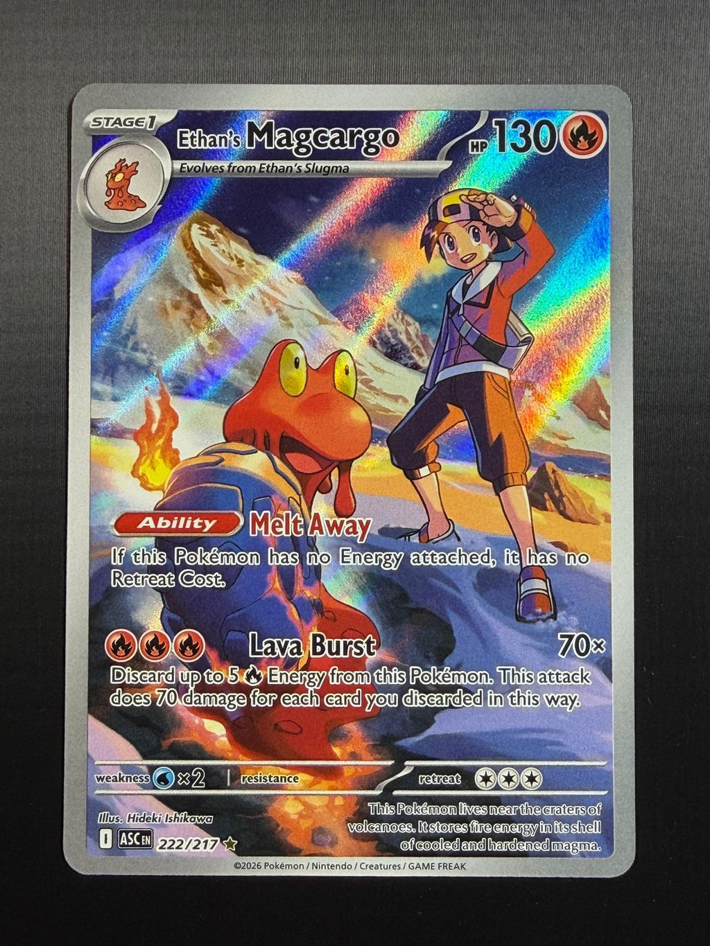 Pokemon ME: Ascended Heroes #222/217 Ethan's Magcargo NM/MT