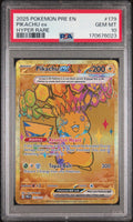 2025 Pokemon Prismatic Evolutions #179 Pikachu Ex Hyper Rare PSA 10 GEM MINT