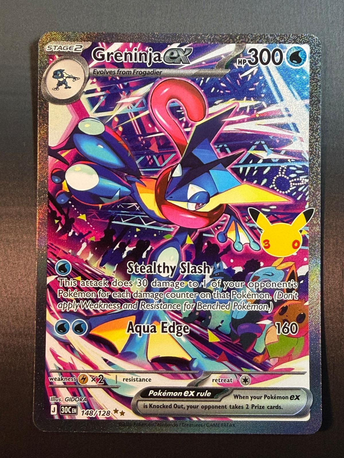 Pokemon 30th Celebration #148/128 Greninja ex Special Illustration Rare NM/MT