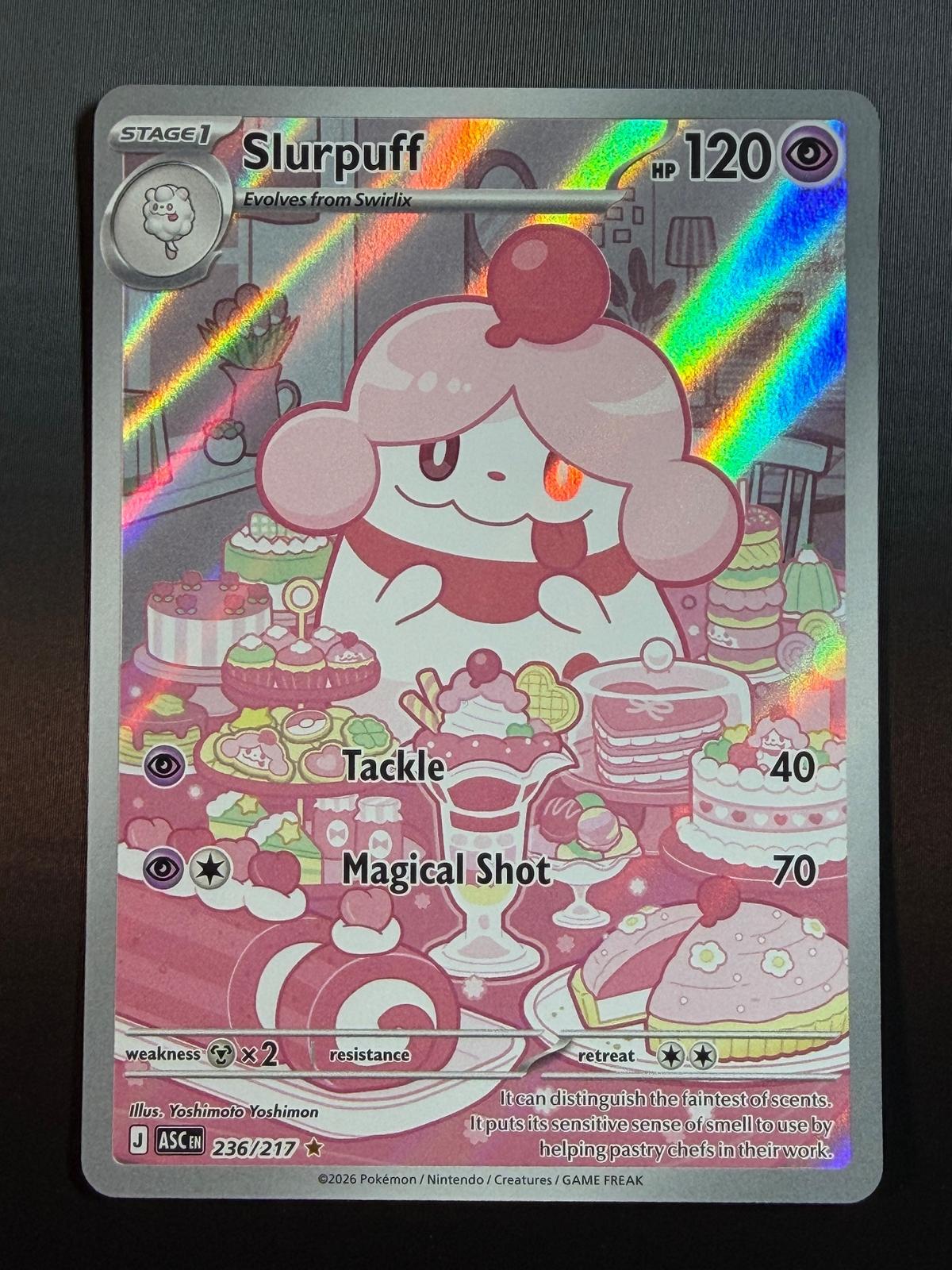 Pokemon ME: Ascended Heroes #236/217 Slurpuff  Illustration Rare NM/MT