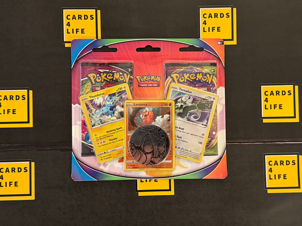Pokémon TCG: Tornadus, Thundurus & Landorus Cards w/ 2 Booster Packs & Coin