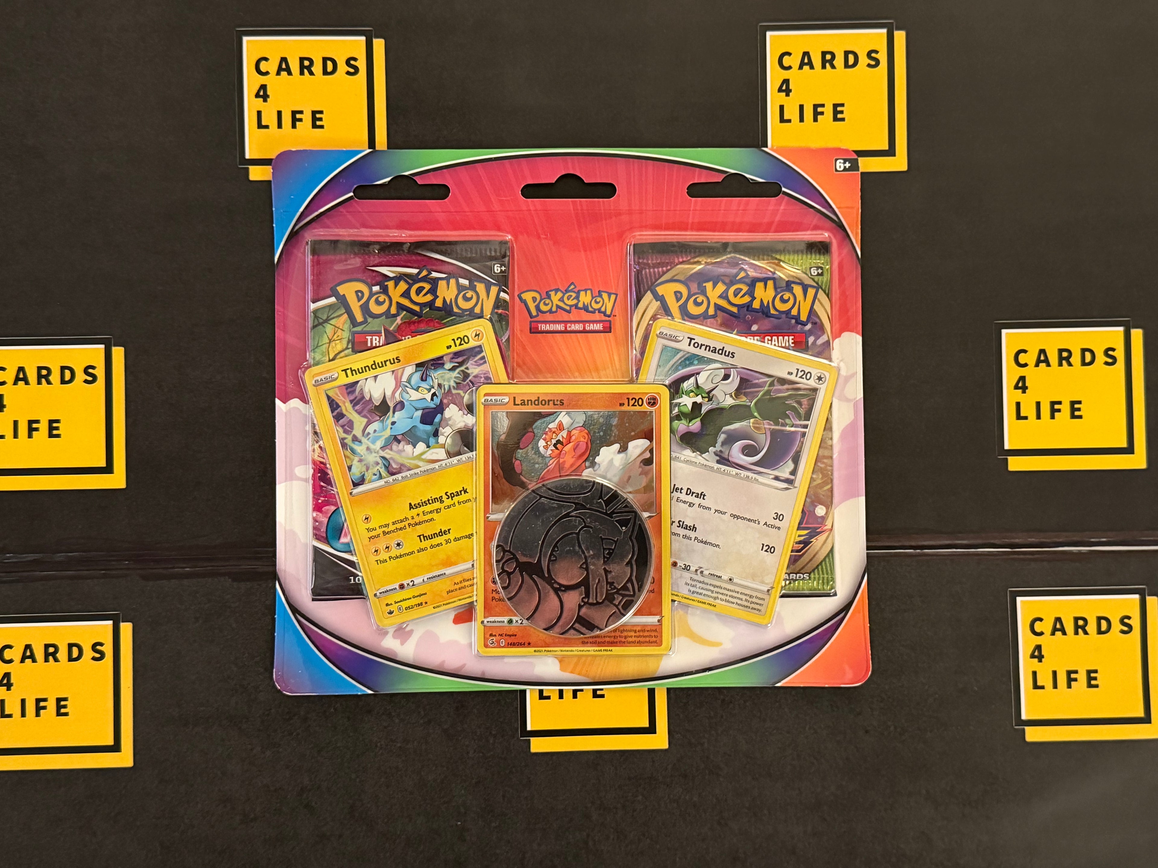 Pokémon TCG: Tornadus, Thundurus & Landorus Cards w/ 2 Booster Packs & Coin