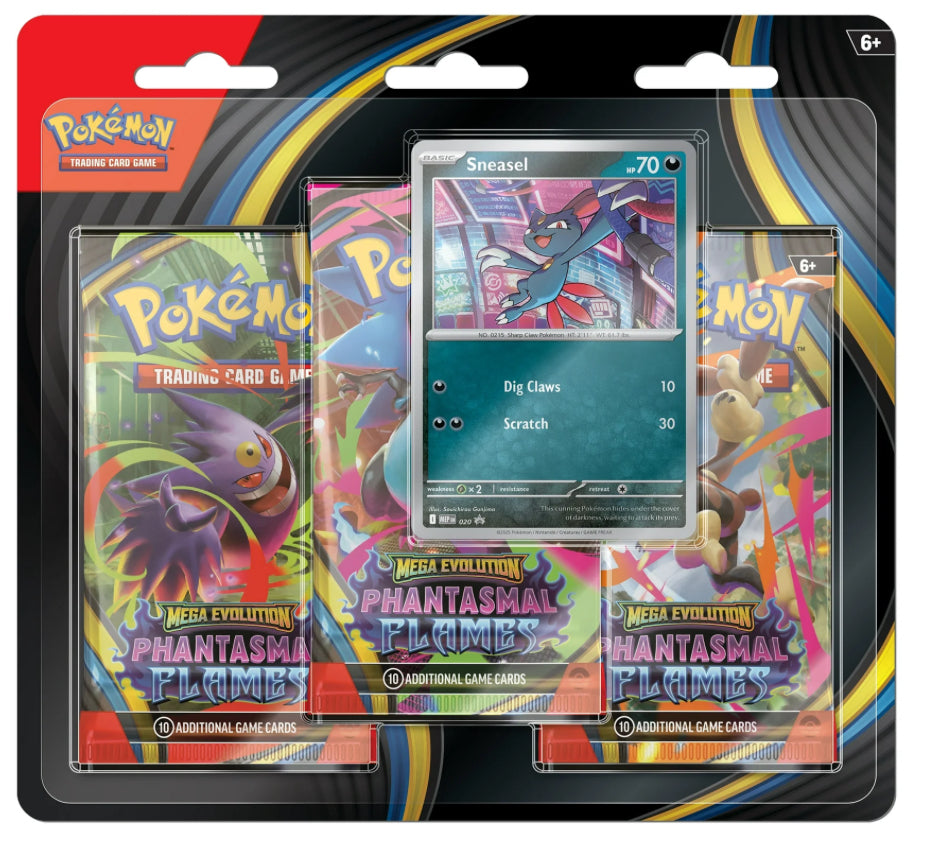 **PRE-ORDER** Mega Evolution Phantasmal Flames 3PK Booster Blister