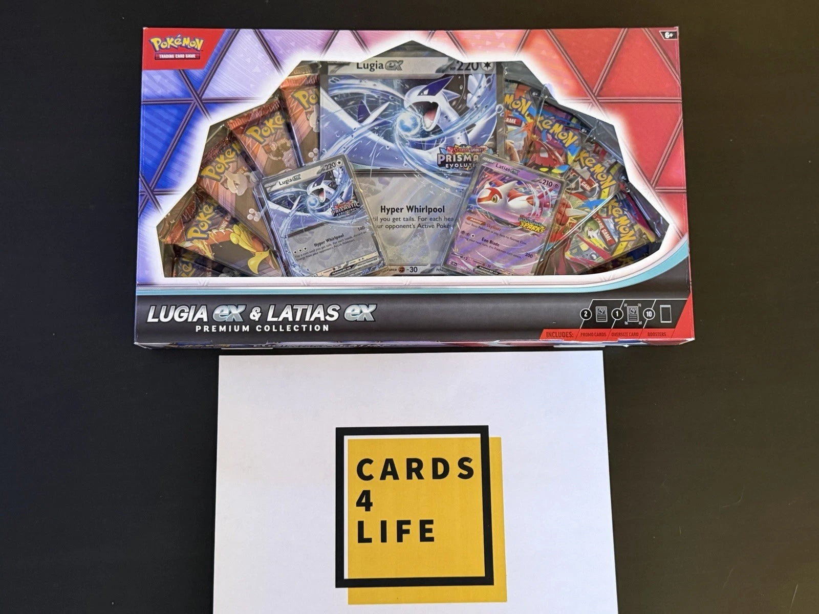Pokémon TCG Lugia ex & Latias ex Premium Collection Box 10-Packs