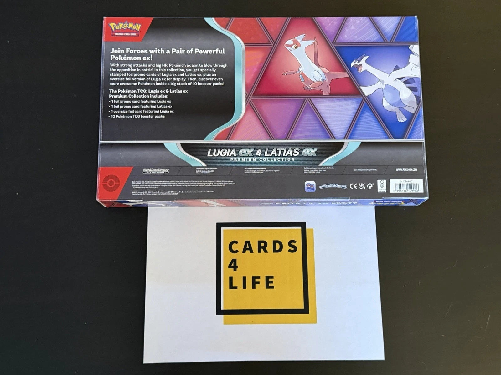 Pokémon TCG Lugia ex & Latias ex Premium Collection Box 10-Packs