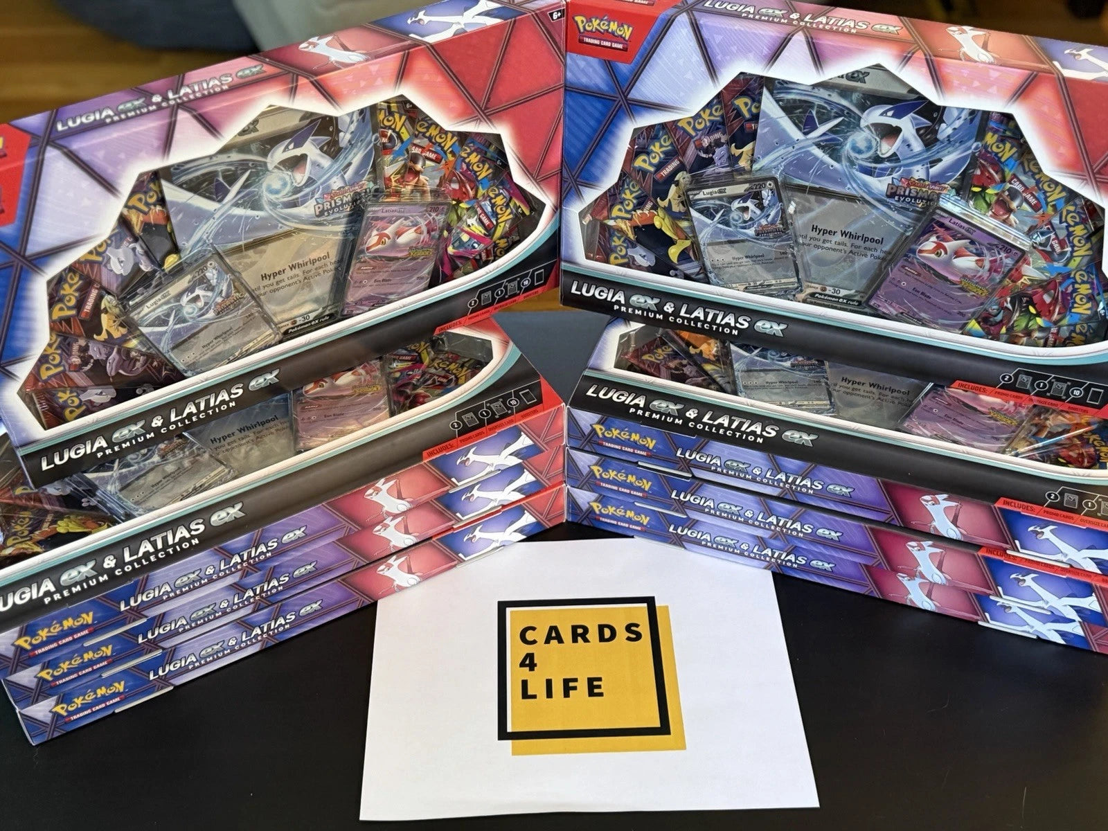 Pokémon TCG Lugia ex & Latias ex Premium Collection Box 10-Packs